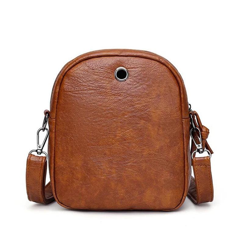 Bolsa De Couro Crossbody Retrô - Bonissima Store